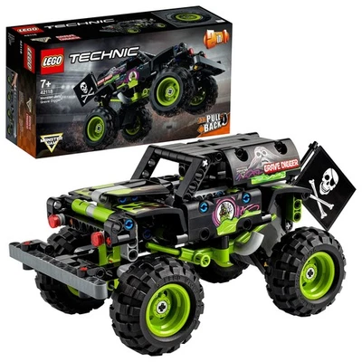 LEGO Technic Monster Jam Grave Digger 42118 Car Vehicle Toy Bricks Green - Image 1 of 4