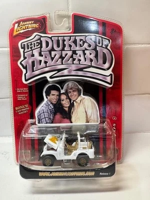 2006 Johnny Lighting The Dukes Of Hazzard White Jeep CJ-5 #4 Daisy Duke Dixie - Image 1 of 2
