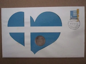 DINAMARCA 1974 1 CORONA 5 CORONAS MONEDAS SIN CIRCULAR KM862.1 863.1 LOTE PNC/2 CUBIERTAS - Imagen 1 de 10