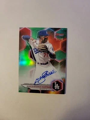 2023 Bowman's Best Baseball Mairoshendrick Martinus Auto Green 51/99 SD6111 - Image 1 of 2