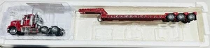 Red Kenworth W900 Semi w/ Lowboy Trailer Precision Series By Tonkin 1/53rd Scale - Picture 1 of 5