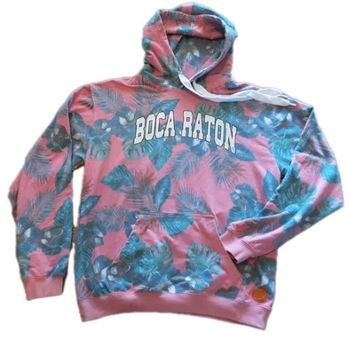 BOCA RATON - витамин море идеальный толстовка с капюшоном пляжный винтажный вид тропический уютный шик большой - Изображение 1 из 4