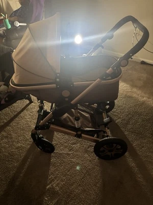 Cochecito de bebé 5 en 1, moisés, silla de paseo para bebés y recién nacidos Foto 1 de 4