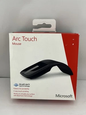 New Microsoft Arc Touch Wireless Bluetrack Mouse RVF-00052 Model 1428 1496 - Image 1 of 4
