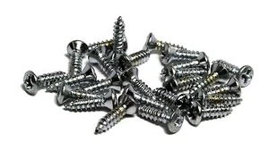 #3 X 3/8" (9.5mm) Pickguard/Backplate screws for Gibson guitars Qty 25 - Chrome - Picture 1 of 1