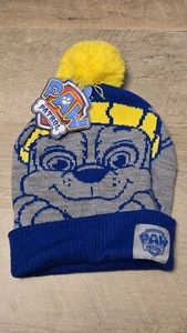 Paw Patrol Nickelodeon Unisex Kids Beanie Hat Toboggan One Sz Blue Gray Yellow - Picture 1 of 1