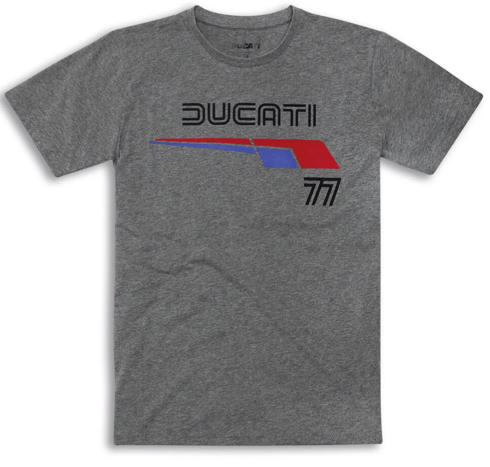 Ducati Graphic 77 2.0 Retro short-Sleeved Grey Red New %%%%% - Image 1 of 3