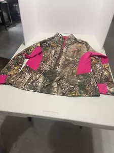 Realtree Maxi-1 XT Camouflage Ladies Pullover 1/4 Zip Shirt XL - Picture 1 of 3