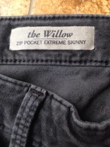 Adriano Goldschmied The Willow Zip Pocket Extreme Skinny Jeans, Gray, 27 R - Picture 1 of 6