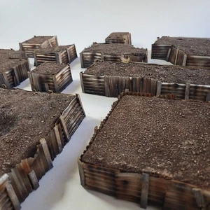 Modular Trench Terrain For Wargames, Trench Crusade And Warhammer 40k Compatible - Picture 1 of 23
