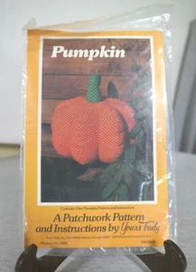 NEW 1978 Yours Truly Stuffed Patchwork Pattern "Pumpkin" #3905 390-0678 USA Made - Picture 1 of 4