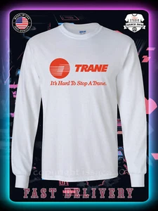 Neu Trane It's Hard To Stop A Trane Logo Herren Langarm T-Shirt American Tees - Bild 1 von 12