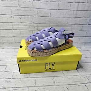 Fly London Damen-Espadrilles PAWI524FLY violett Wildleder Fersenriemen UK 7 - Bild 1 von 11