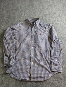 Ralph Lauren Button Down Blue Yellow Plaid  Mens Shirt M - Picture 1 of 8