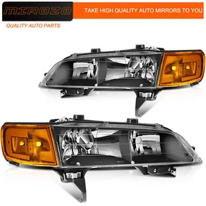 Headlights Assembly For Honda Accord 1994-1997 Amber Headlamp Front Left Right - Bild 1 von 11