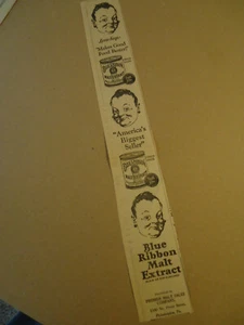 Blue Ribbon Malt Extract 1928 newspaper ad - Picture 1 of 1