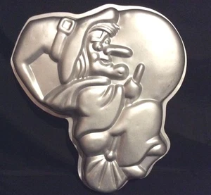 Vintage Wilton 1981 HIGH FLYING WITCH on Broom Aluminum Cake Pan 502-3398 EUCAL - Picture 1 of 2