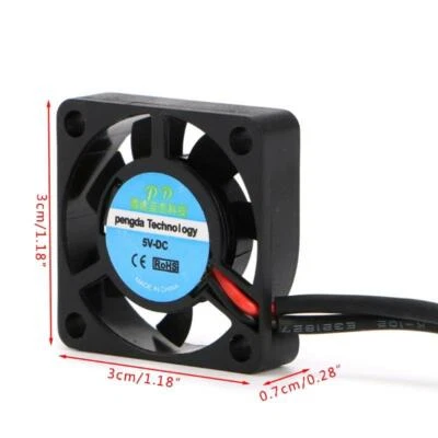5V/ 30*30*7mm Small 2Pin Brushless 2-Wire 3007S Axial Cooling Fan - Image 1 of 4
