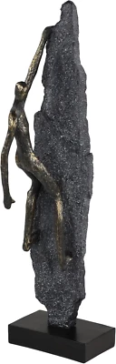 Polystone People Decorative Sculpture Climbing Home Decor Statue, Accent Figurin - Image 1 of 4