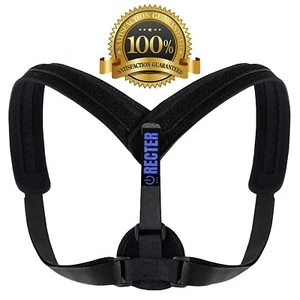 Posture Corrector Back Shoulder Support Brace Belt Therapy Adjustable Men Women - Picture 1 of 11