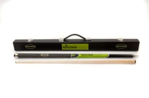 Mitchell Green Pool Snooker Billiard Cue 2 piece 57" inch + Case Man Cave Gift - Picture 1 of 11