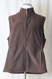 Men’s Sleeveless Vest Jacket Brown Full Zip Outdoor Life Size L (42-44) J7 - Picture 1 of 5