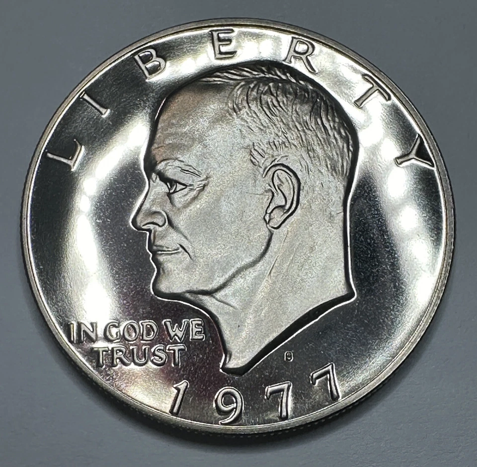 1977-S Eisenhower "IKE" $1 Dollar Clad PROOF Coin from US Mint Proof Set. Nice!! - Image 1 of 4