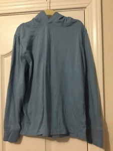 CREWCUTS Soft Blue Hooded Long-Sleeve Shirt –Casual & Comfortable Size S 6-7 - Picture 1 of 4