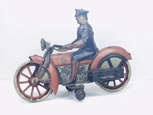 š„RARE/Vintage Günthermann Tin Windup Motorcycle with SPARKš„ - Picture 1 of 9