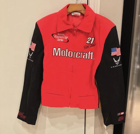 NWT NASCAR Ricky Rudd 21 Motorcraft Winston Cup Series Jacket Womens XL Cover