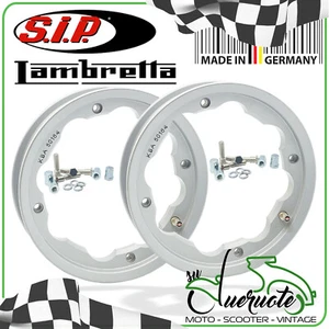 CERCHIO TUBELESS COPPIA CERCHI SIP LAMBRETTA LI 125 150 TV 175 200 SPECIAL DL GP - Foto 1 di 6