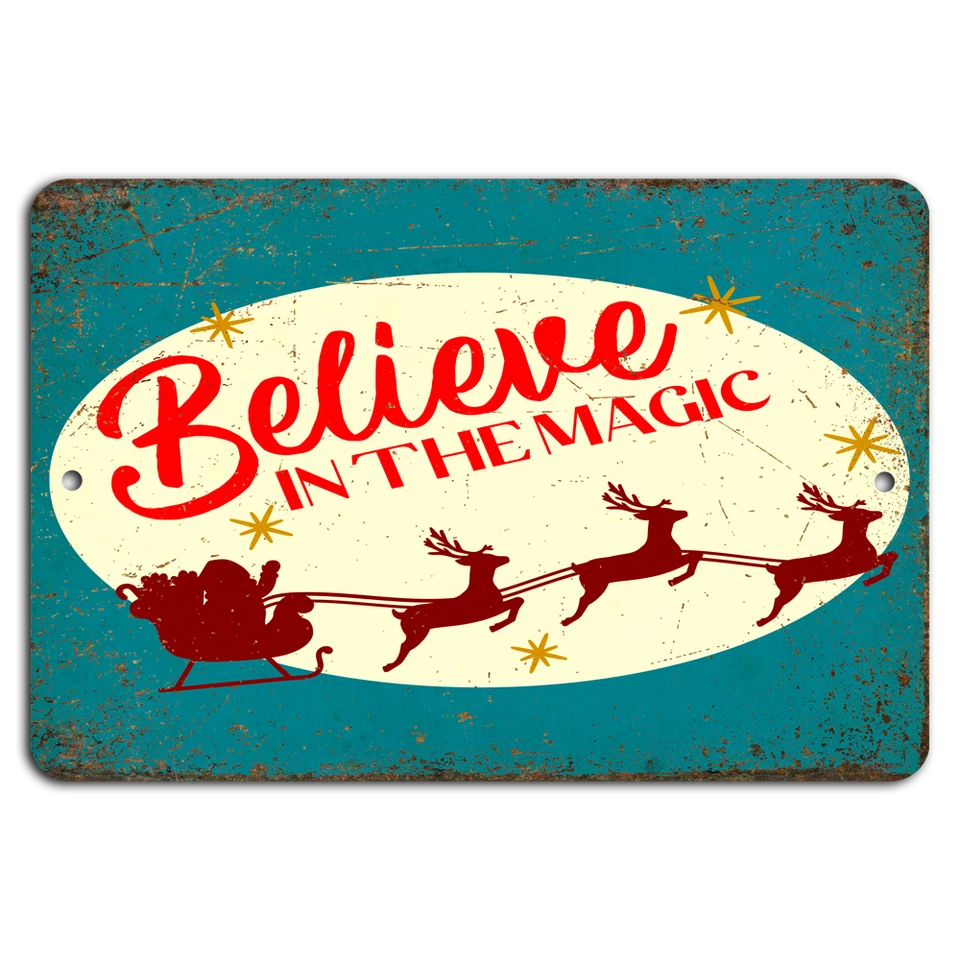 Believe in the Magic: Rustic Teal Holiday Charm - Image 1 of 1