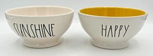 Rae Dunn Dessert Snack Bowl Happy Sunshine Magenta Artisan Collection Set of 2 - Picture 1 of 17