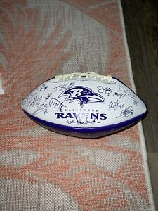 Baltimore Ravens Stamped Autographed Football 