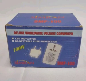 Simran SMF-100 Deluxe Worldwide 110V-240V Voltage Converter - Picture 1 of 7