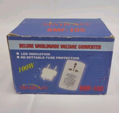 Simran SMF-100 Deluxe Worldwide 110V-240V Voltage Converter - Image 1 of 4