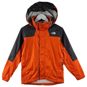 The North Face Boys Orange Hyvent Walking Hiking Rain Jacket Youth Size Medium M - Picture 1 of 17