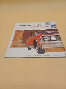 OLDSMOBILE FOR 64 WHERE THE ACTION IS! SALES BROCHURE JETSTAR STARFIRE SUPER VTG - Picture 1 of 6