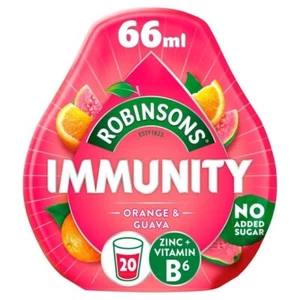 Robinsons Mini Immunity Orange & Guava No Added Sugar Squash 66ml - Picture 1 of 1