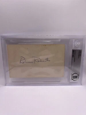 Robin Roberts Signed Index Card Beckett Auto - Image 1 of 2