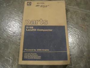 CAT CATERPILLAR 816B COMPACTOR LOADER PARTS Book S/N 15Z1 *1985* - Picture 1 of 15