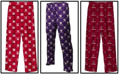 Pantalones de pijama para niños pequeños, Nebraska Cornhuskers, Stanford, Washington Huskies Foto 1 de 4