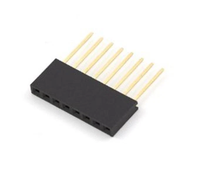 50pcs 8 Pin 2.54 mm Stackable Long Legs Femal Header For Arduino  - Image 1 of 1