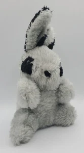 De colección Cuddle Wit Peluche Conejo Conejo Relleno Gris y Negro Pascua - Imagen 1 de 6
