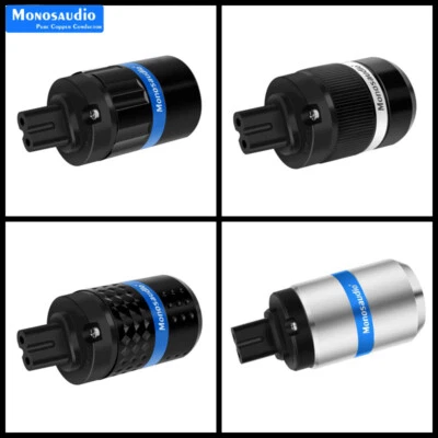 Monosaudio 4N Copper Power Plug IEC C7 HiFi AC Figure 8 Female Power Connector - Image 1 of 4