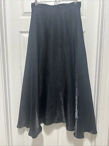 JS Collections Vintage Long Black Formal Skirt Size 10 - Picture 1 of 3