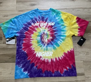 CAMISETA NIKE VIBE TIE DYE SUELTA AJUSTE GRANDE MULTICOLOR BQ1031 100 talla XL - Imagen 1 de 7