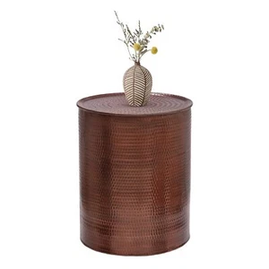 Beistelltisch Wohnzimmertisch Couchtisch Sofatisch Kaffeetisch Alu Ø 40 x 50 cm - Bild 1 von 5