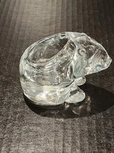 Vintage Indiana Crystal Glass Votive Holder Classic Candle Display Polar Bear - Picture 1 of 6