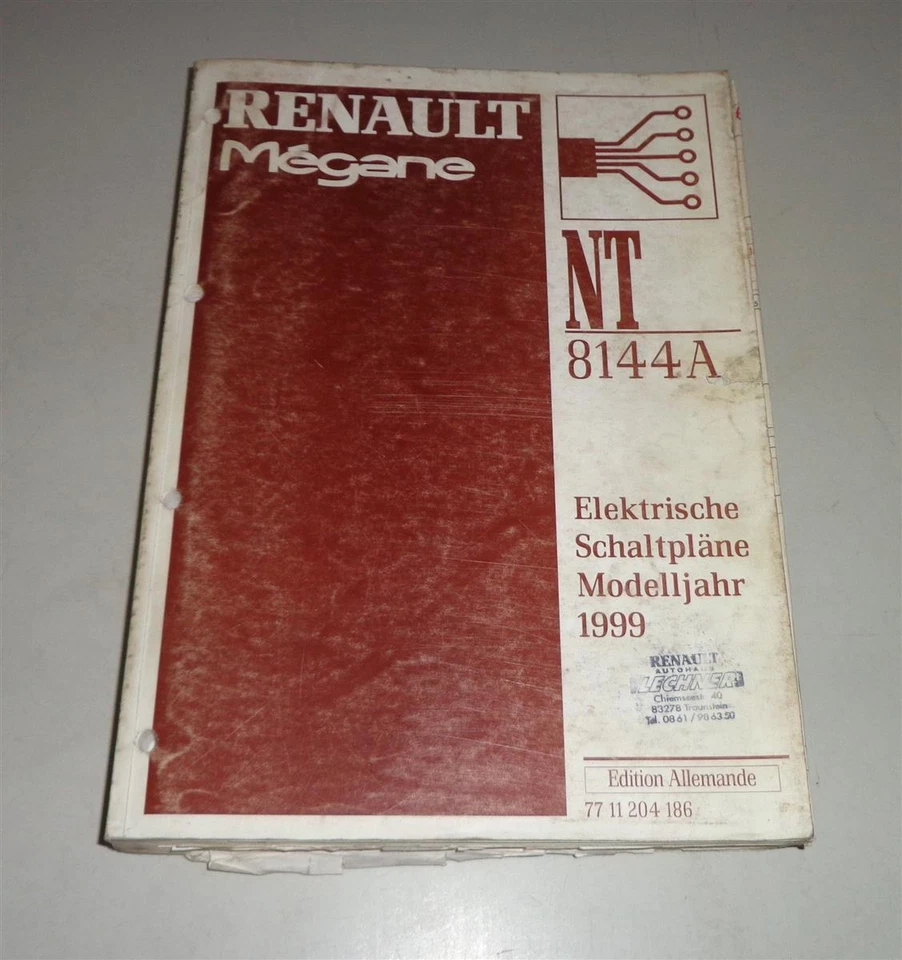 Manual de Taller Eléctrico/Eléctrico Diagramas de Cableado Renault Mégane-1999 - Imagen 1 de 1